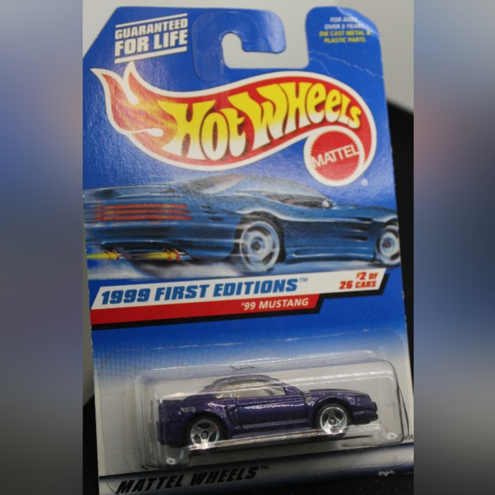 1999 Hot Wheels #909 First Editions Series #2/26 '99 MUSTANG Purple 5 Spoke1-st